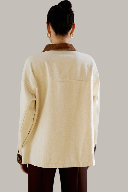 Contrast Fall Jacket