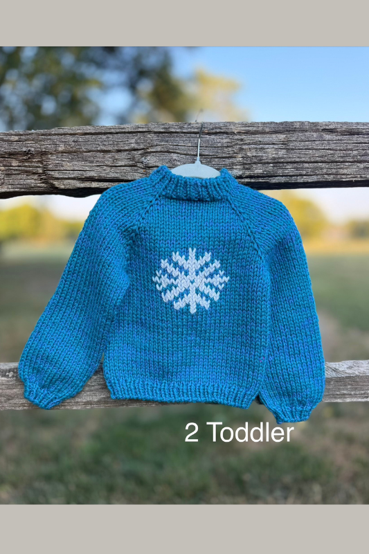 Handmade Children's Ski Sweater (snowflake)