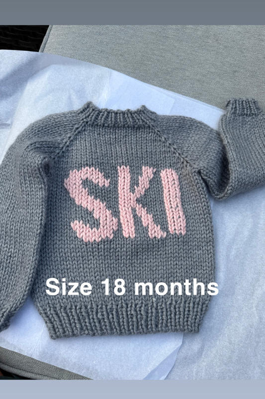 Handmade Children's Ski Sweater (grey)