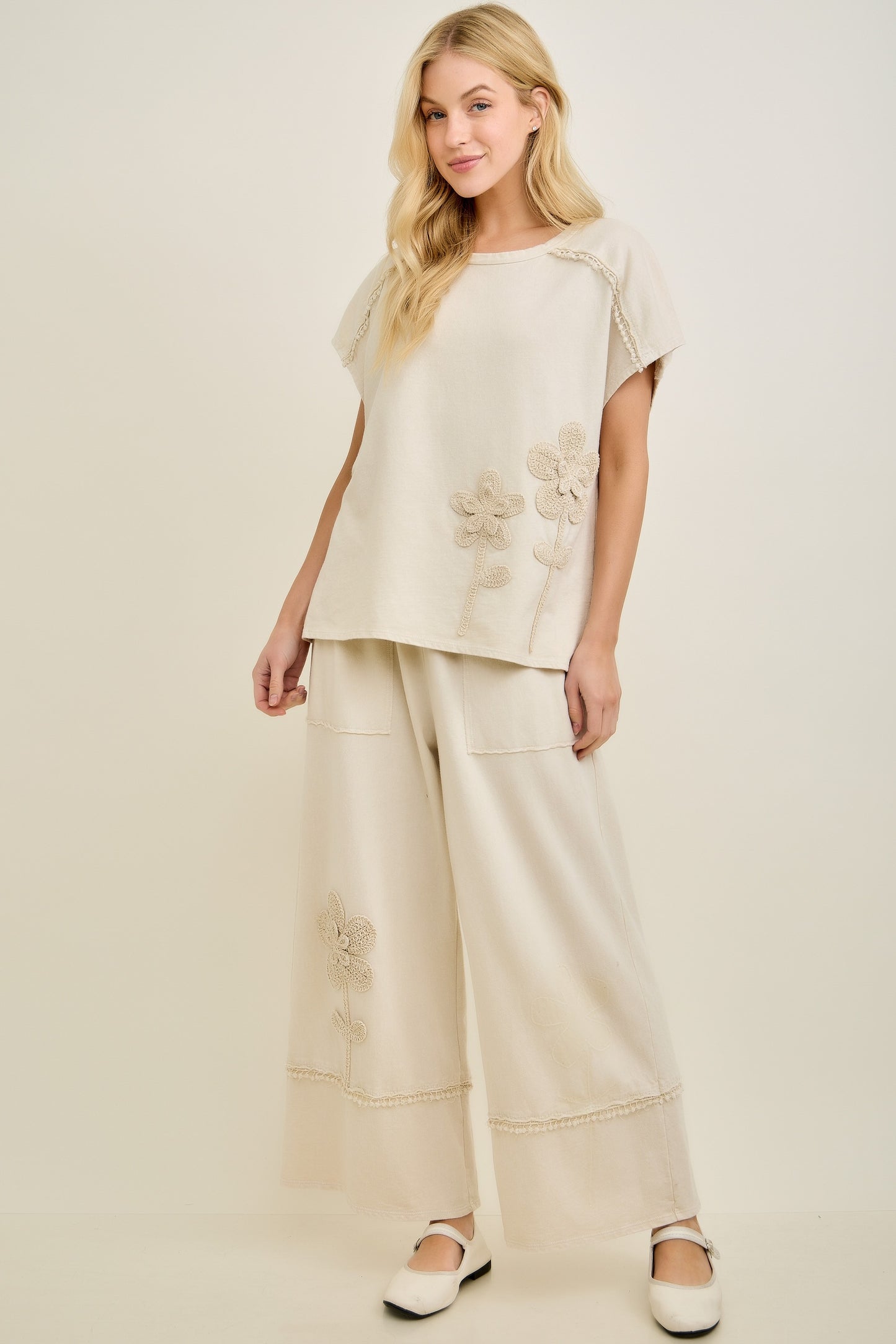 Mineral Washed Flower Garden Bottoms