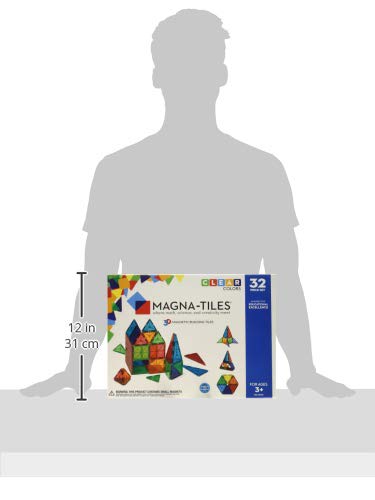 Amazon-MAGNA-TILES Classic 32-Piece Magnetic Construction Se