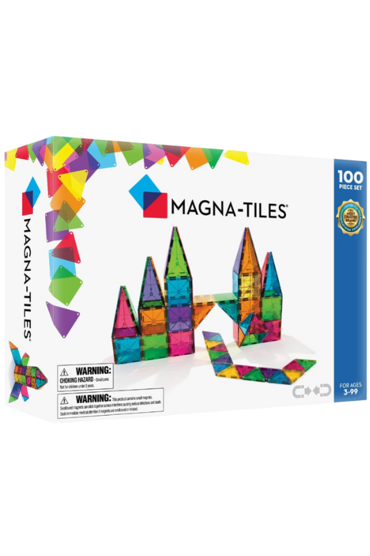 Amazon-MAGNA-TILES Classic 100-Piece Magnetic Construction Set