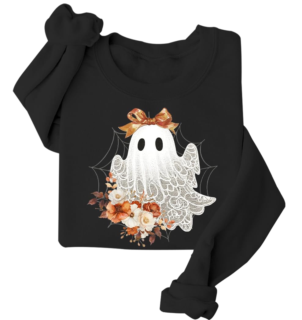 Amazon-Halloween Lace Ghost Sweatshirt (more colors)