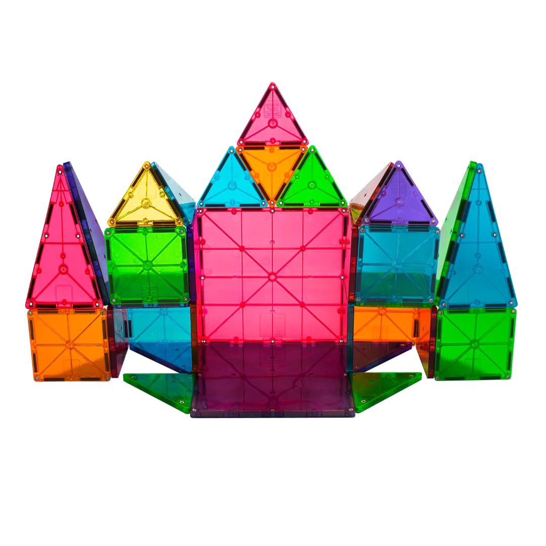 Amazon-MAGNA-TILES Classic 32-Piece Magnetic Construction Se