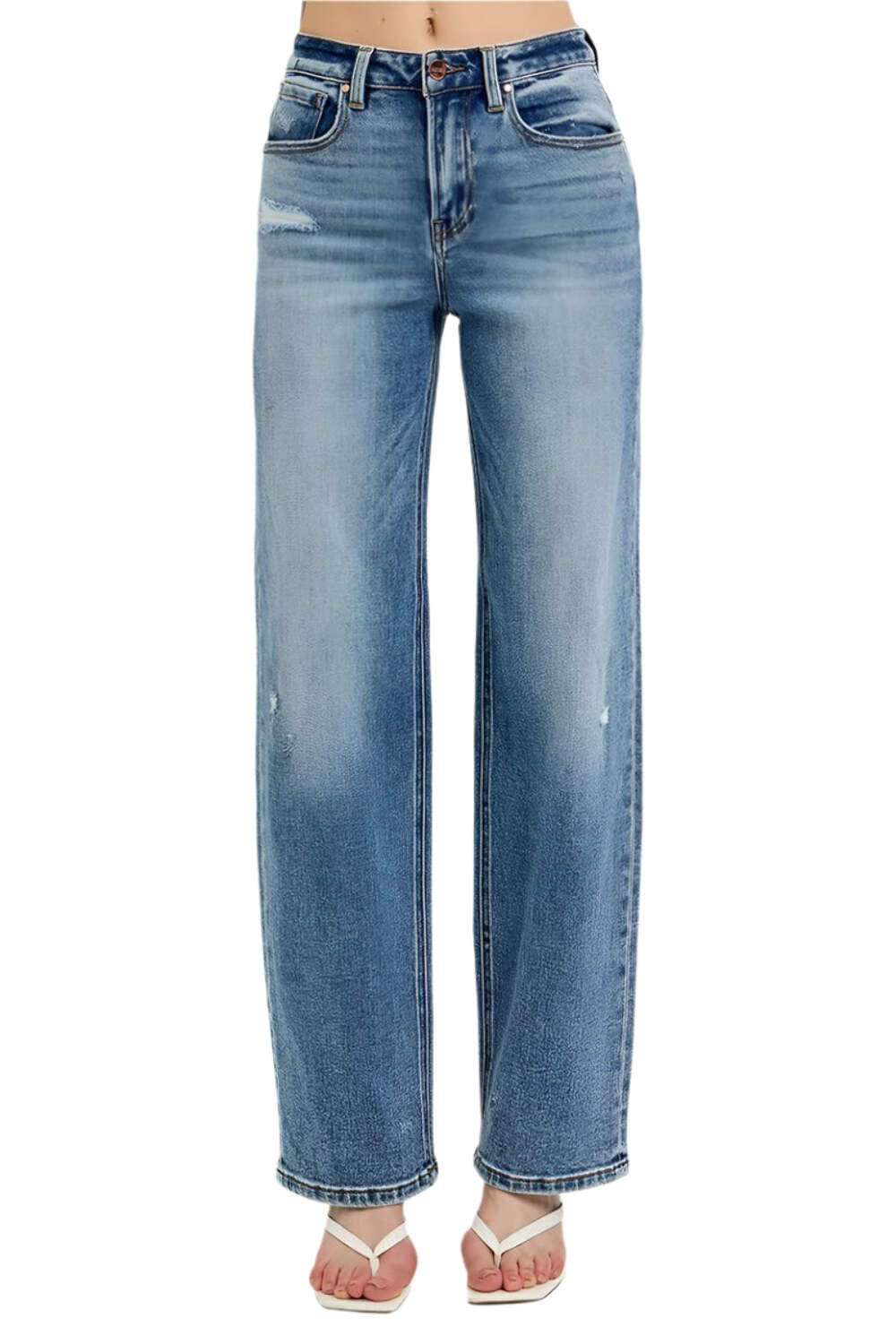 Amazon-Risen Jeans - High Rise Wide Leg Baggy Jeans