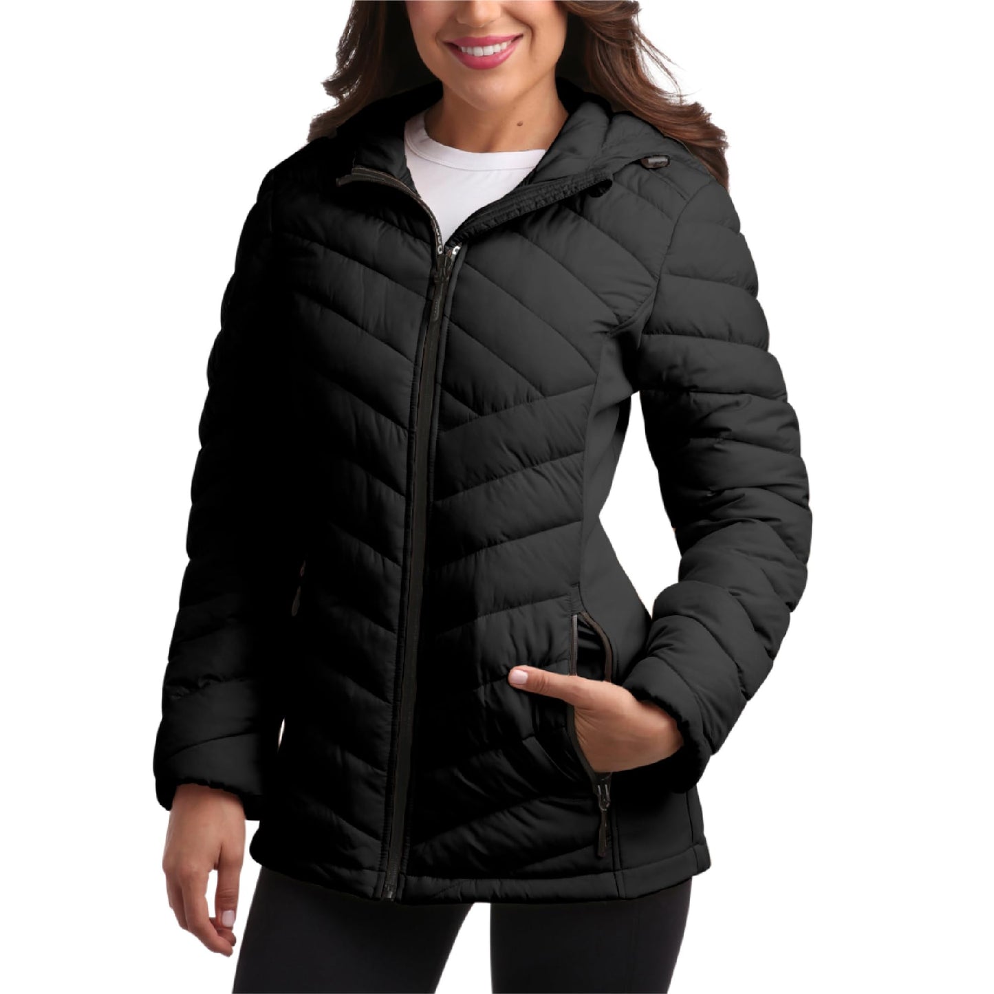 Amazon-Reebok Womens Jacket - Lightweight Softshell Quilted Jackets (several colors)