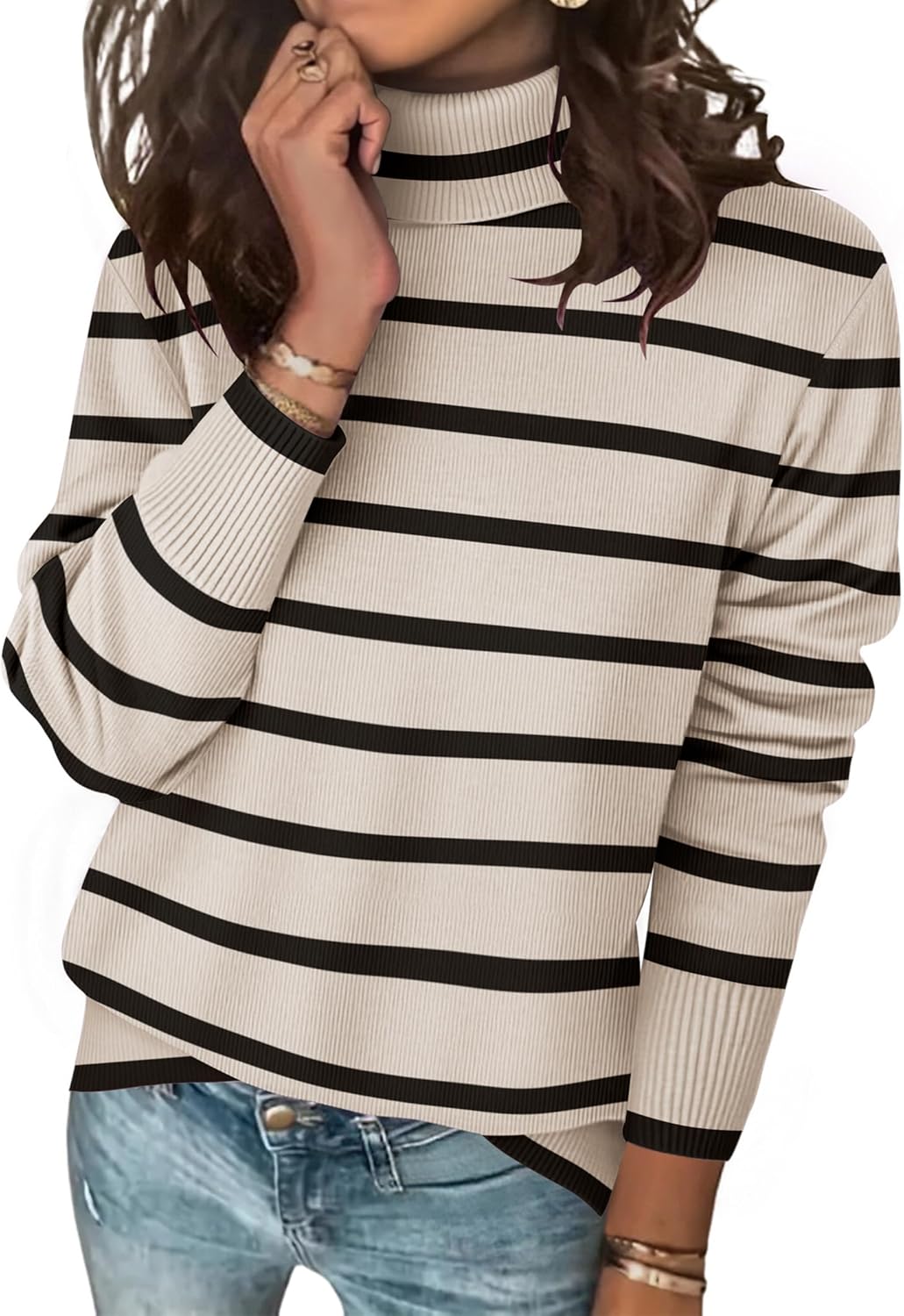 Amazon-Turtleneck Spilt Hem Sweater (Several Colors)
