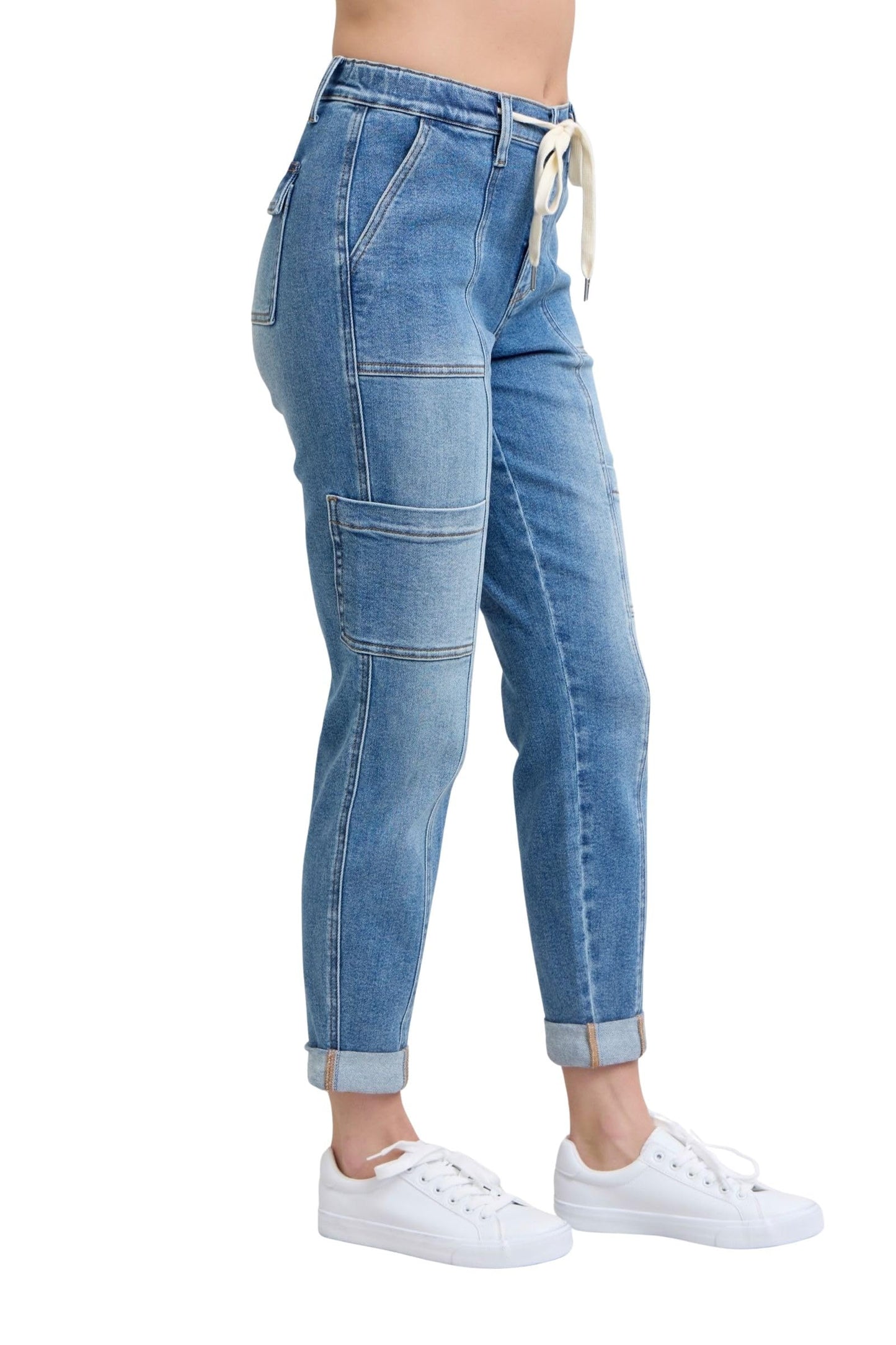 Amazon-Judy Blue Women's Cargo Jogger Denim Jeans