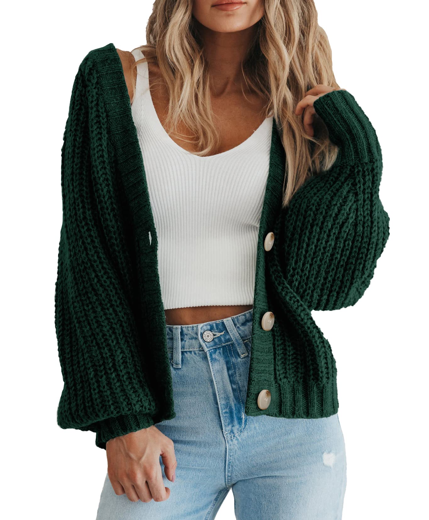 Amazon-Women's Chunky Knit Open Front Sweater (several colors)