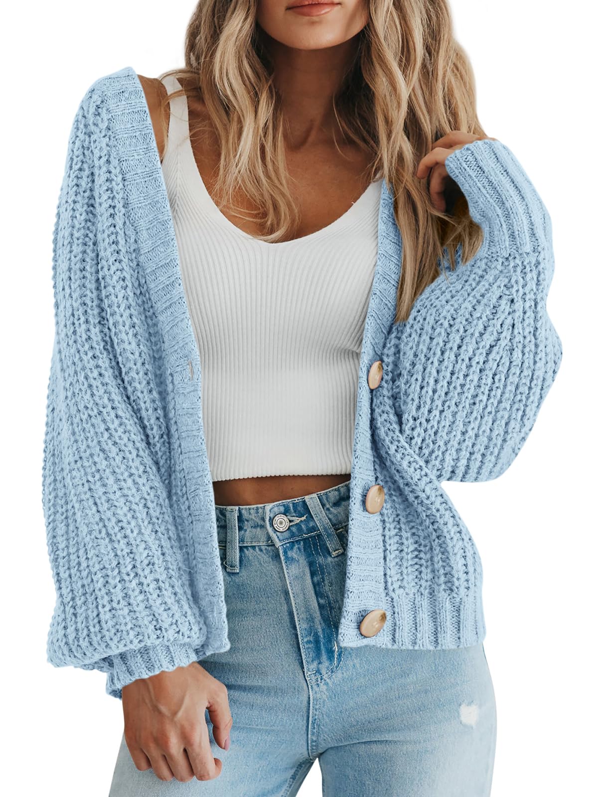Amazon-Women's Chunky Knit Open Front Sweater (several colors)
