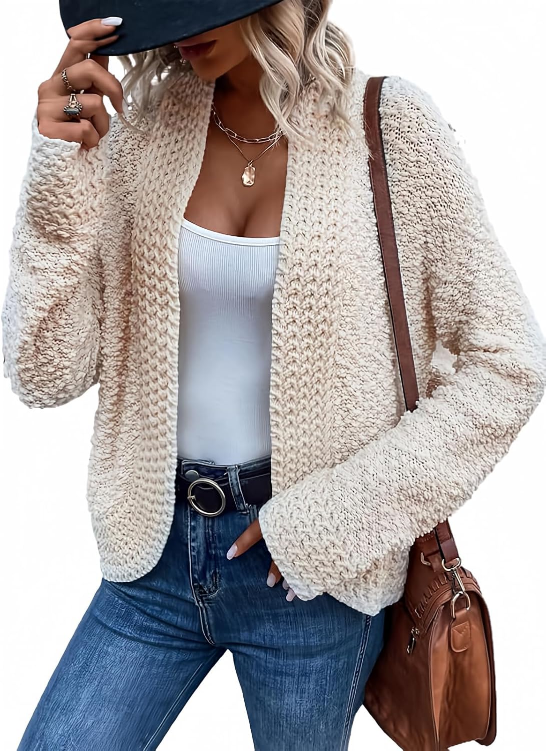 Amazon- Chunky Knit Cardigans Sweater (Several Colors)