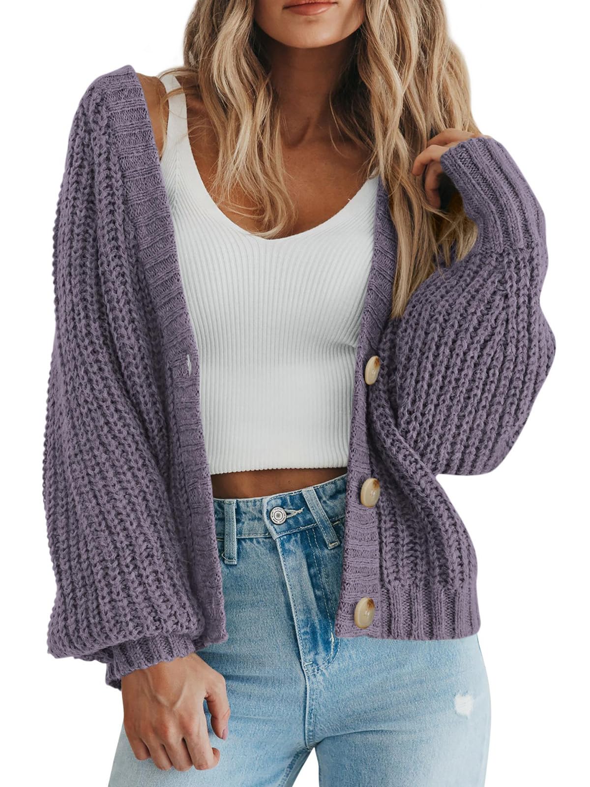 Amazon-Women's Chunky Knit Open Front Sweater (several colors)