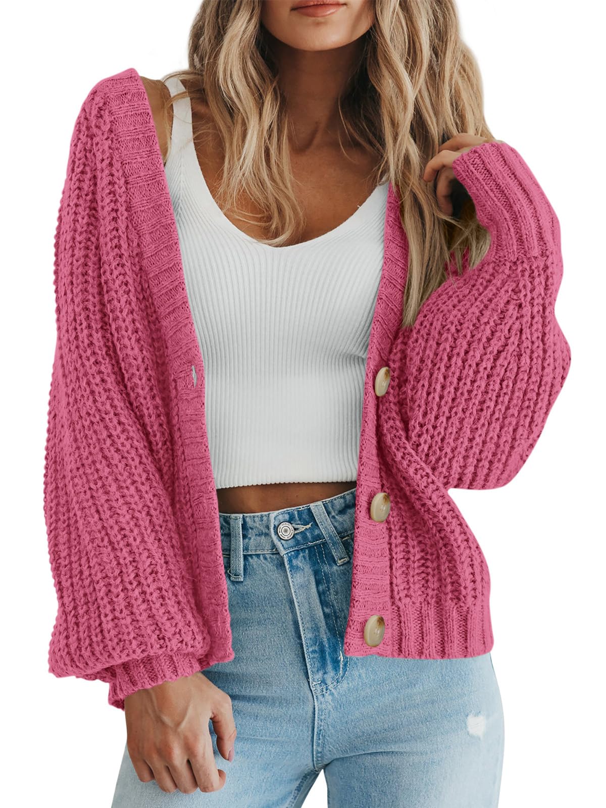 Amazon-Women's Chunky Knit Open Front Sweater (several colors)