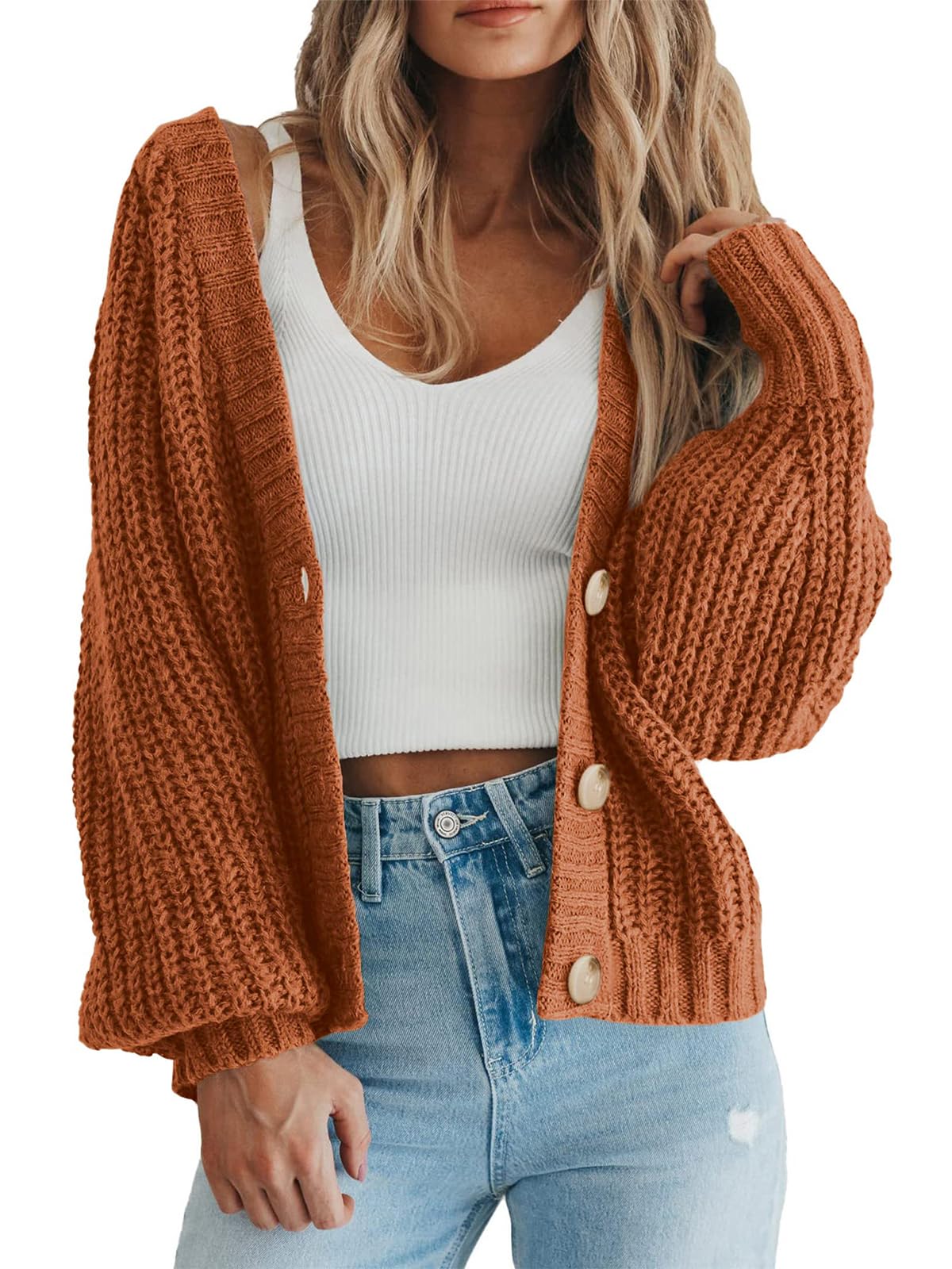 Amazon-Women's Chunky Knit Open Front Sweater (several colors)