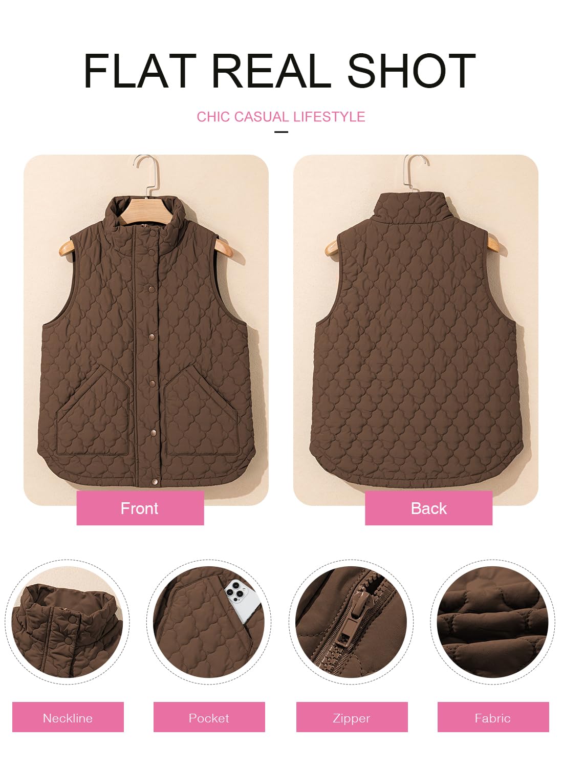 Amazon-Lightweight Quilted Vest (Several Colors)