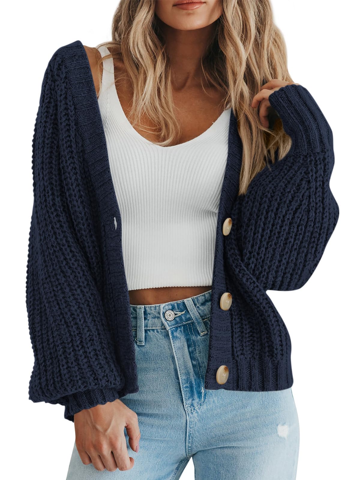 Amazon-Women's Chunky Knit Open Front Sweater (several colors)