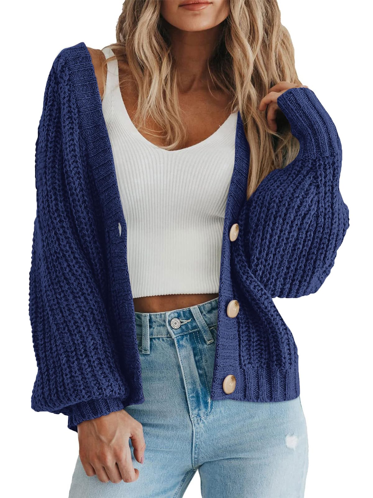 Amazon-Women's Chunky Knit Open Front Sweater (several colors)