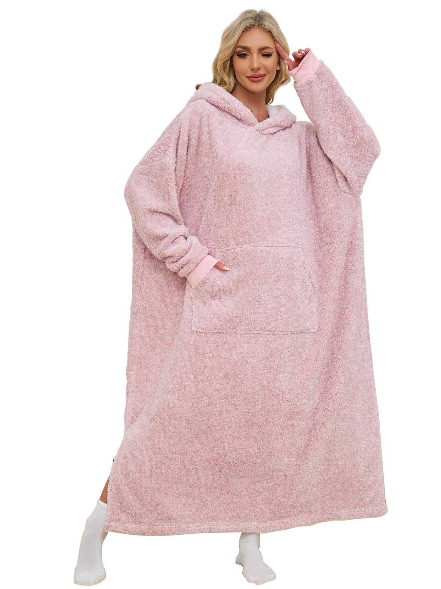 Amazon-Snuggy Hooded Blanket for Adult