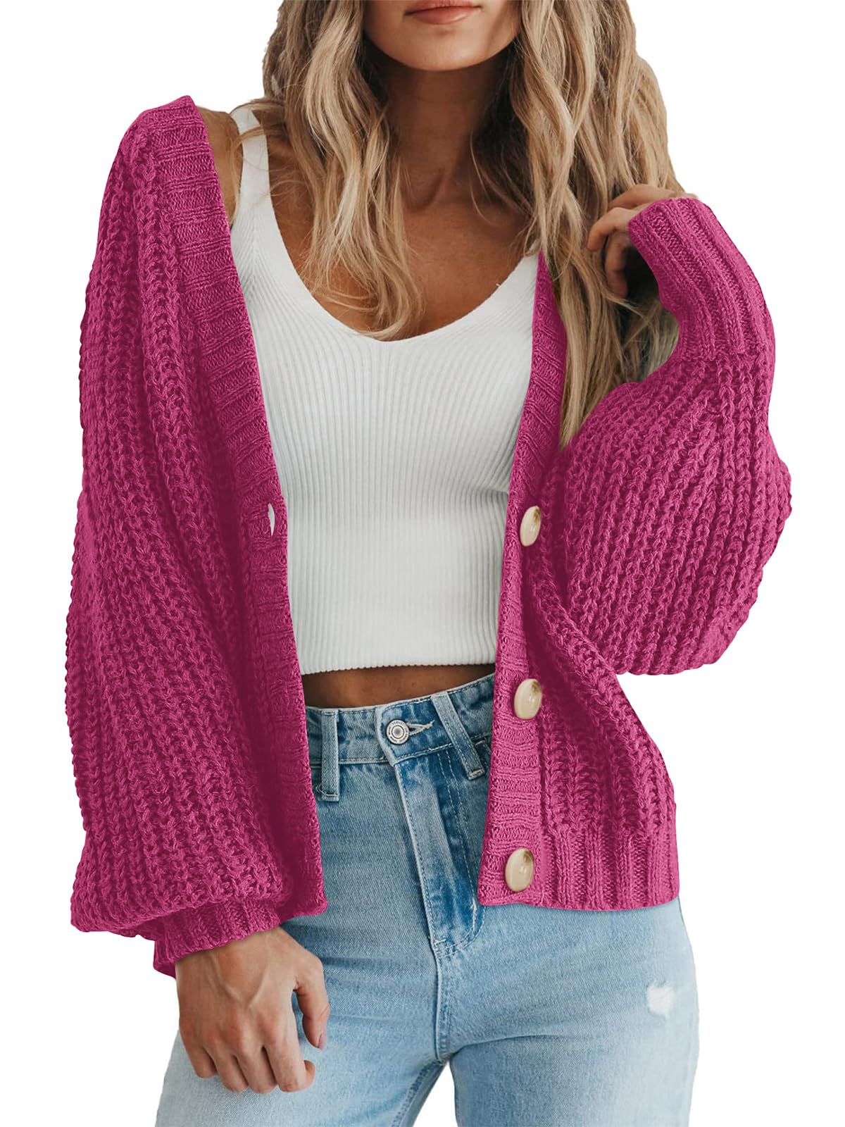 Amazon-Women's Chunky Knit Open Front Sweater (several colors)