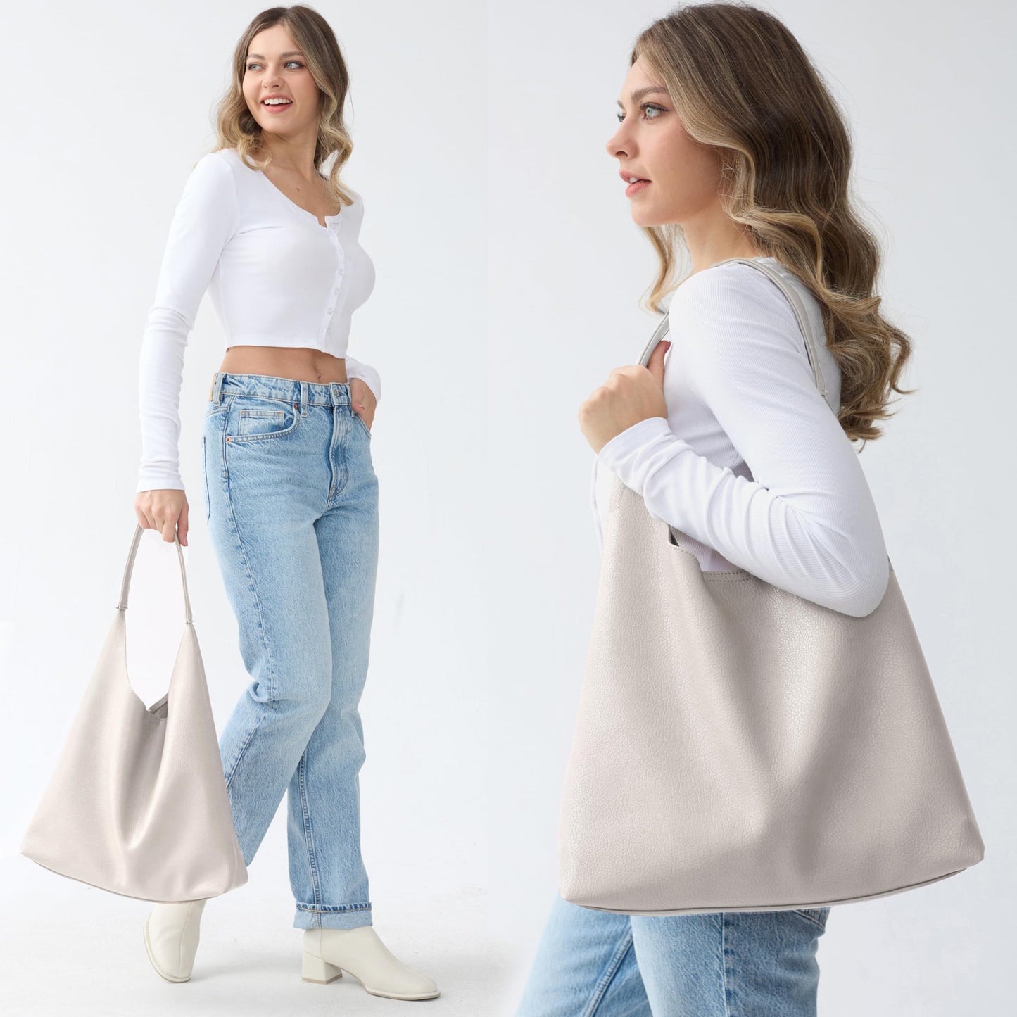 Amaazon-Soft Vegan Leather Slouchy Handbag (more colors)