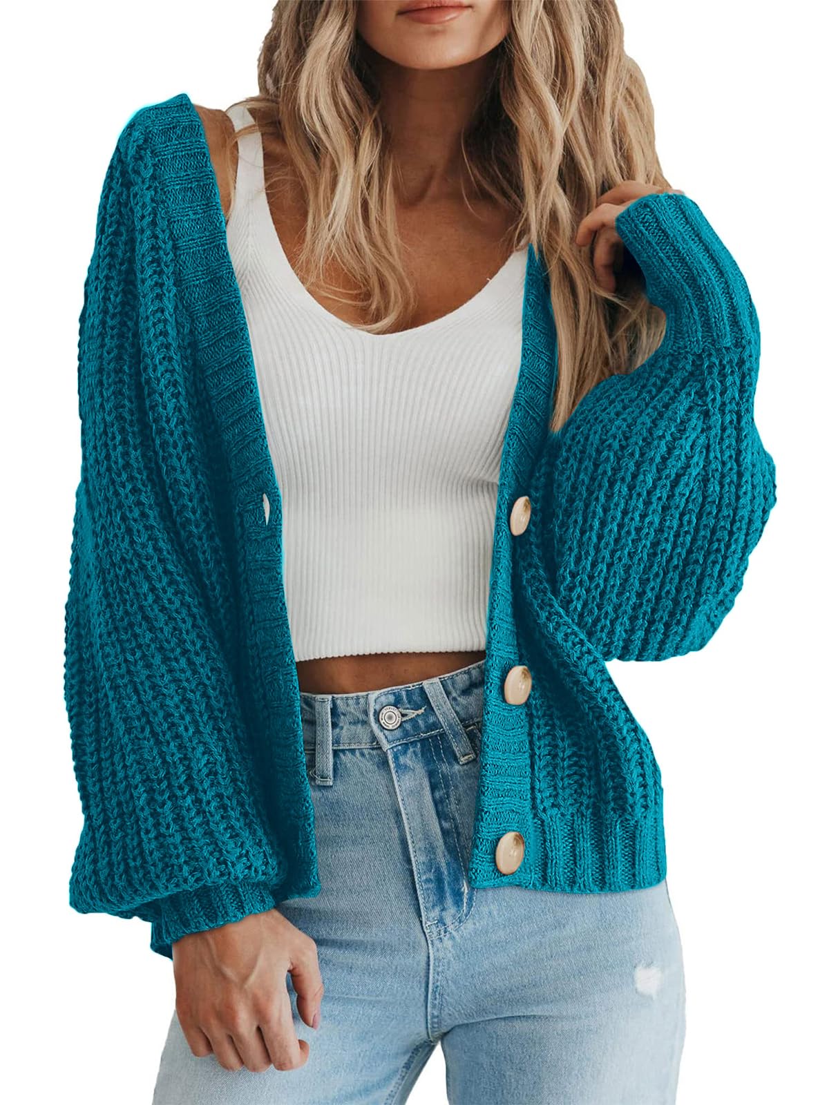 Amazon-Women's Chunky Knit Open Front Sweater (several colors)