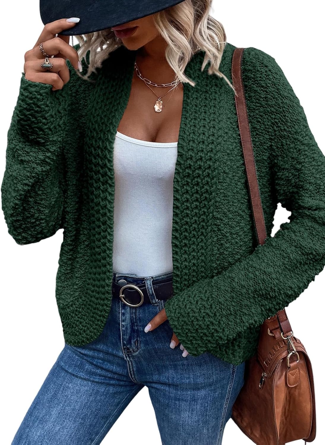 Amazon- Chunky Knit Cardigans Sweater (Several Colors)