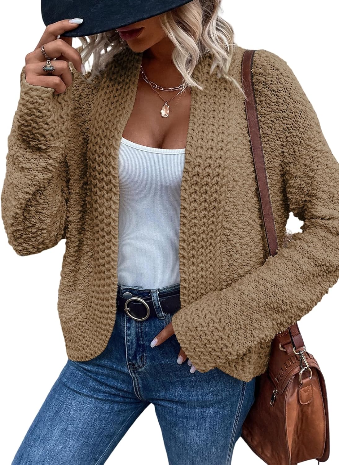 Amazon- Chunky Knit Cardigans Sweater (Several Colors)