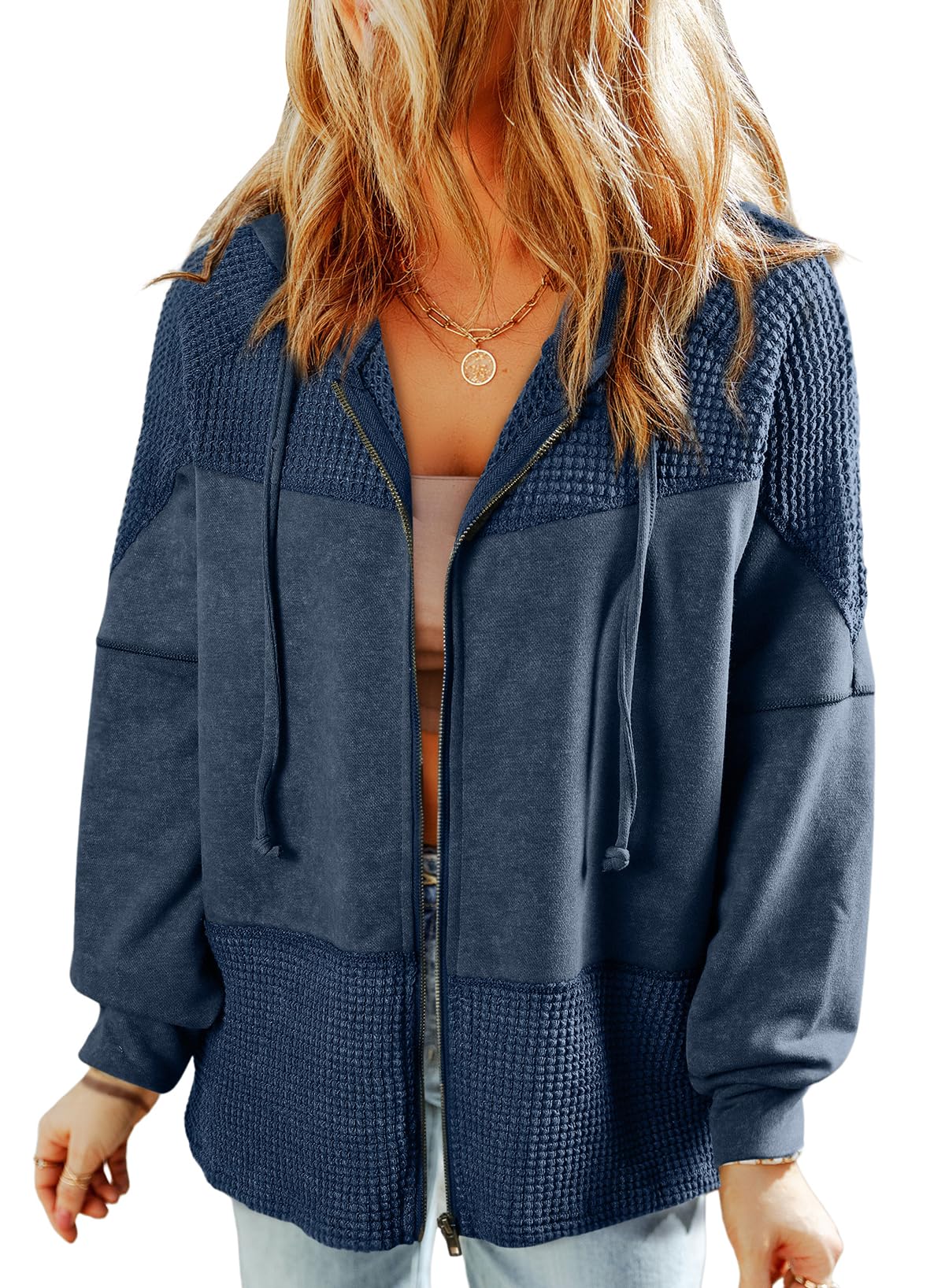 Amazon-Waffle Knit Hoodie (more colors)