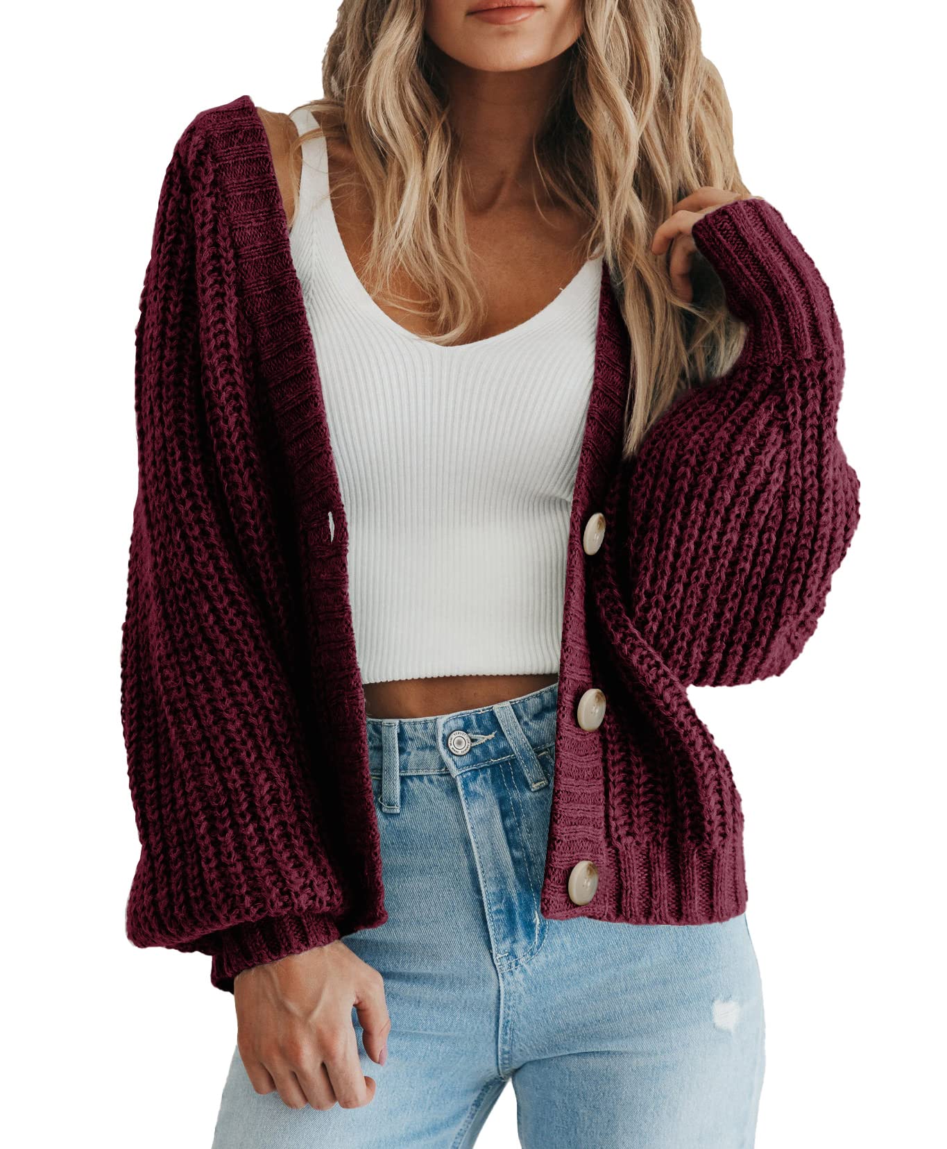 Amazon-Women's Chunky Knit Open Front Sweater (several colors)