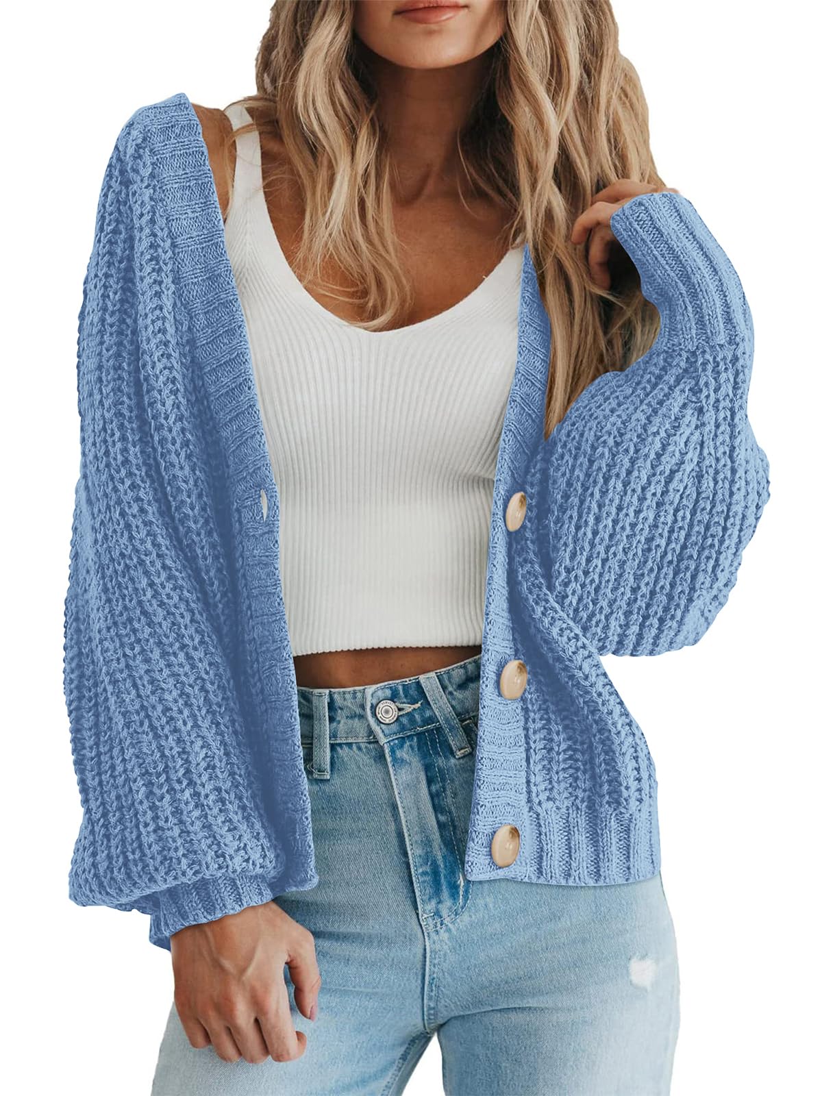Amazon-Women's Chunky Knit Open Front Sweater (several colors)