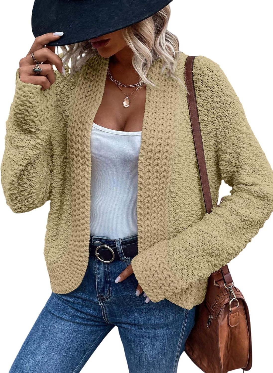 Amazon- Chunky Knit Cardigans Sweater (Several Colors)