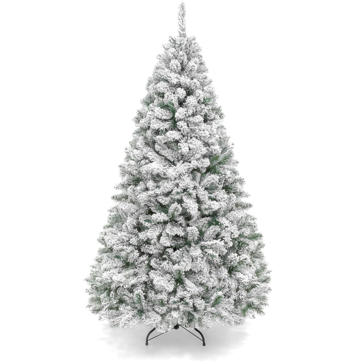 Amazon-Artificial Flocked Christmas Tree (5 sizes)