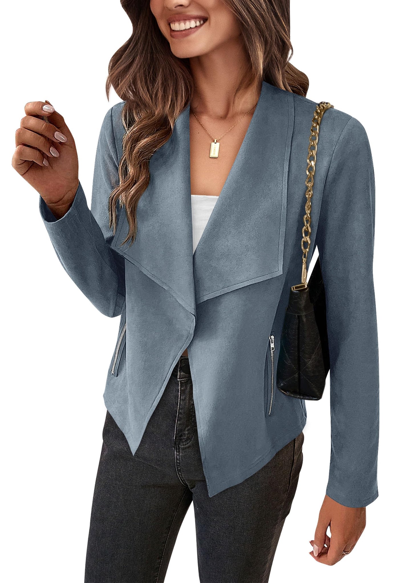 Amazon-Faux Suede Jacket (Several Colors)