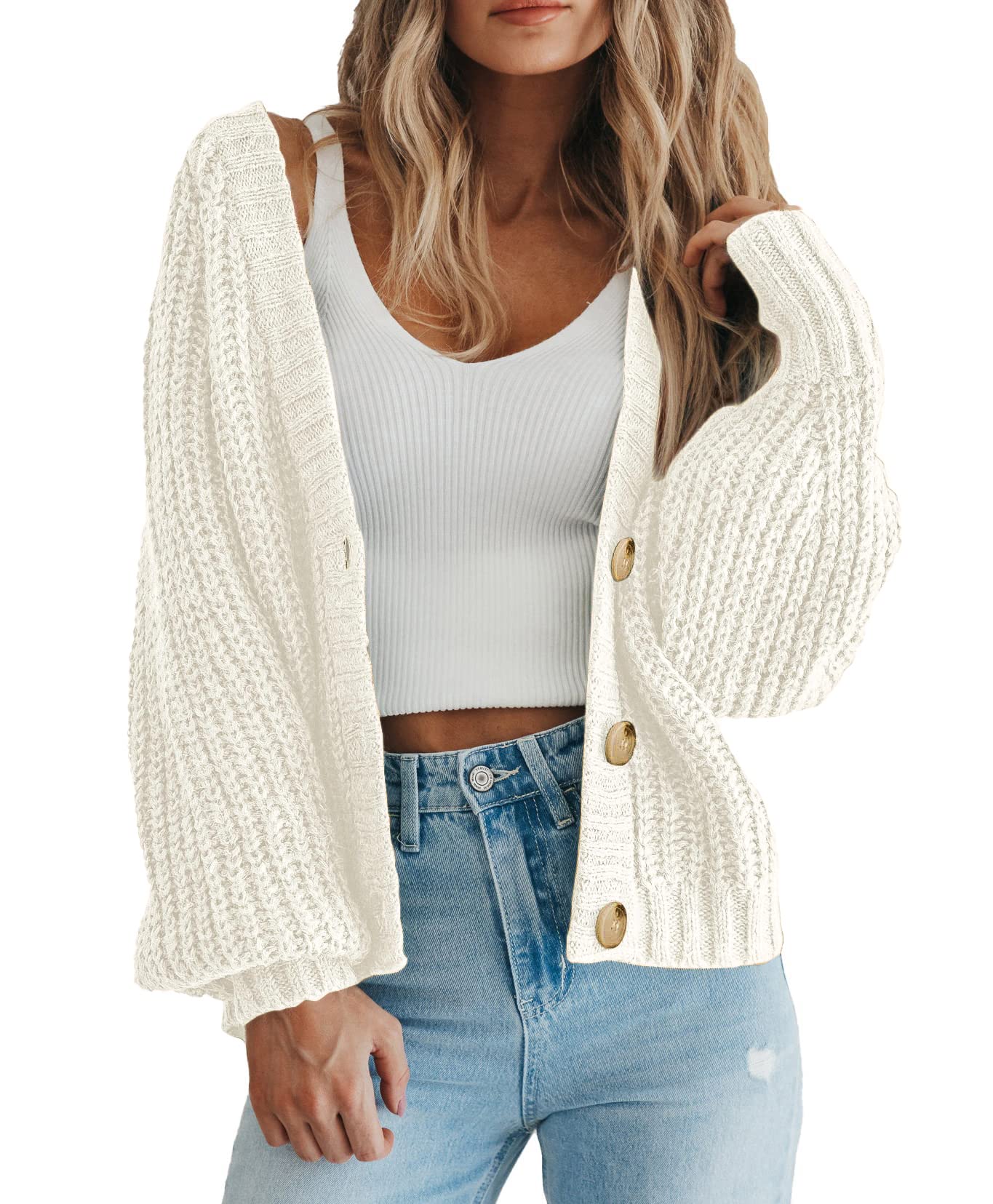 Amazon-Women's Chunky Knit Open Front Sweater (several colors)