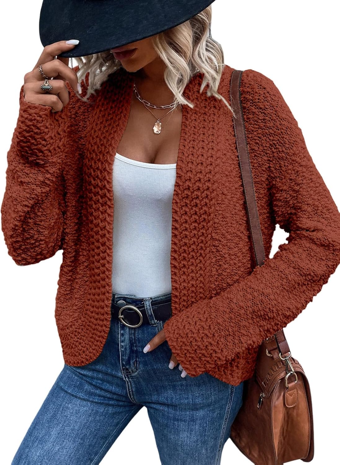 Amazon- Chunky Knit Cardigans Sweater (Several Colors)
