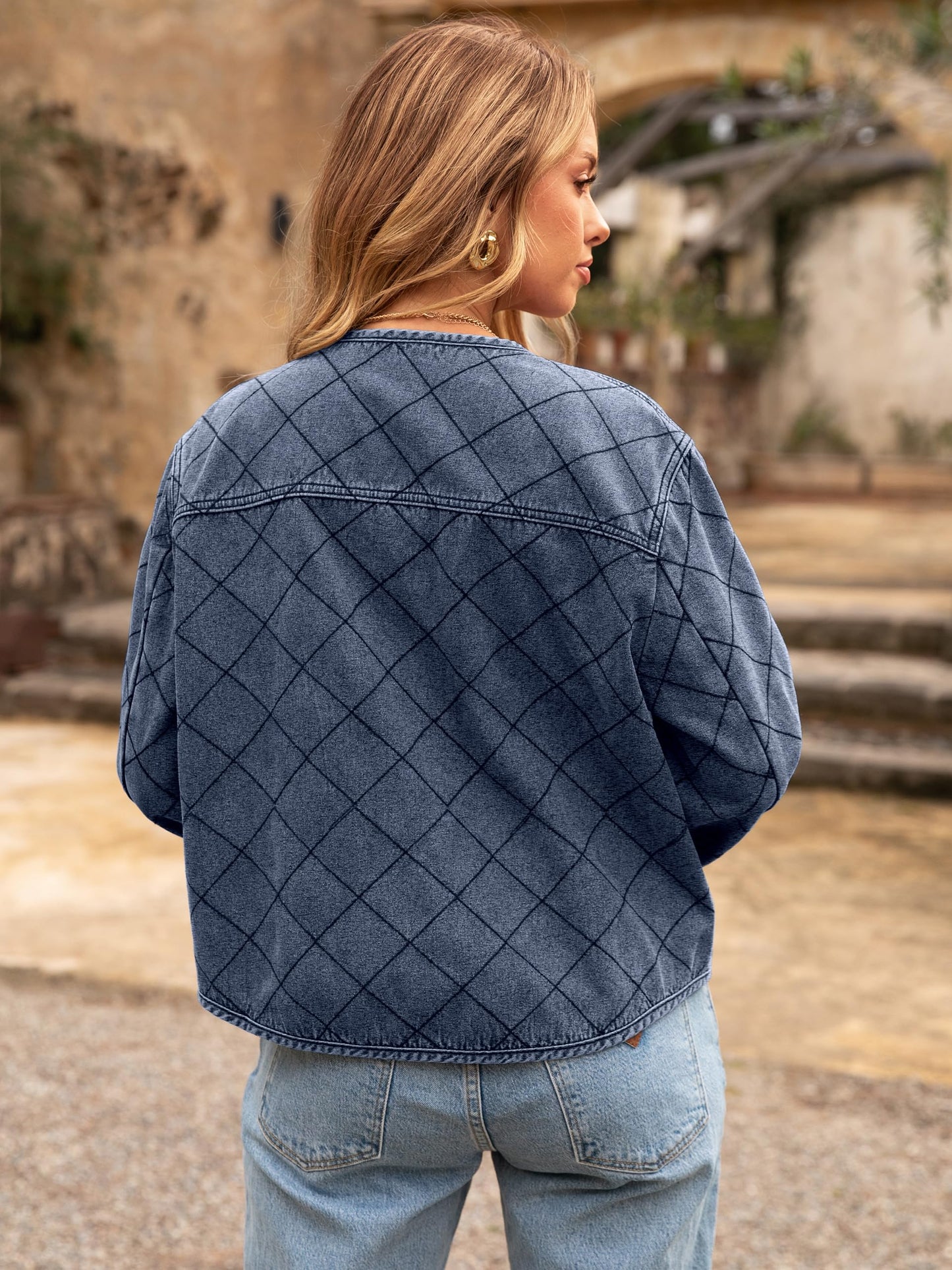 Amazon- Quilted Lightweight Denim Jackets (more colors)