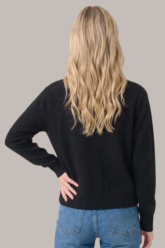The Sydney Suede Trimmed Cardigan