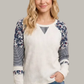 Color Block Waffle Knit Top