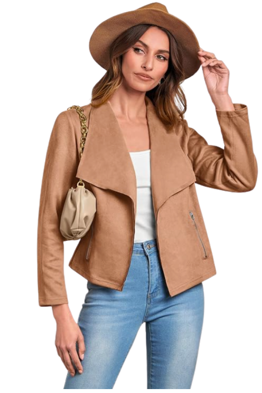Amazon-Faux Suede Jacket (Several Colors)