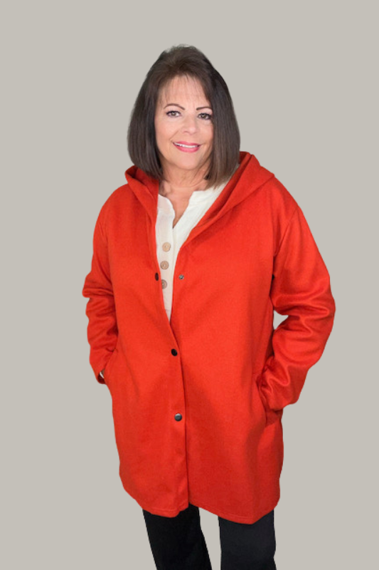 Hooded Knit Jacket