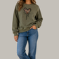 Leopard Heart Mineral Wash Sweatshirt