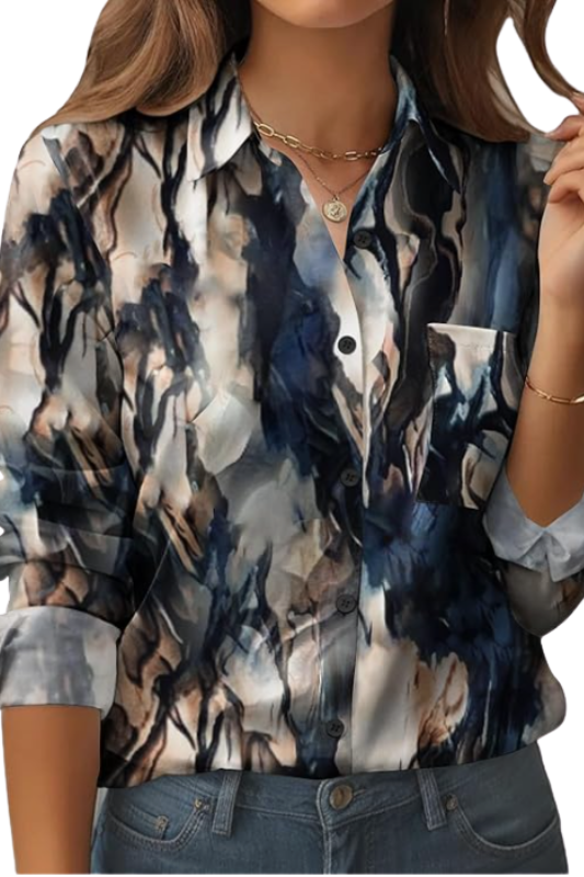 Amazon- Button Down Shirt Long Sleeve Blouse (Several Colors)