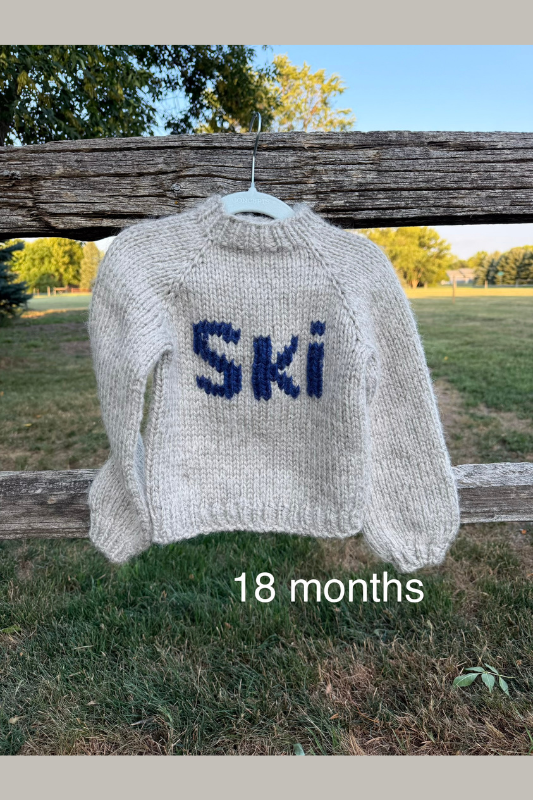 Handmade Children's Ski Sweater (beige)