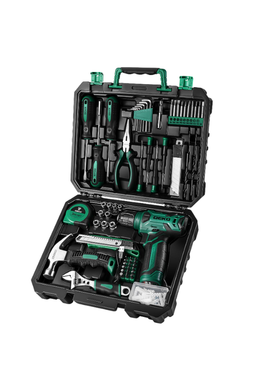 Amazon-Tool kit with 12V Cordless Drill Set