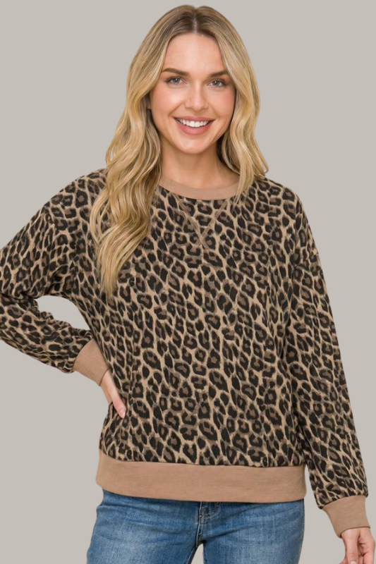 The Abby Animal Print Sweatshirt