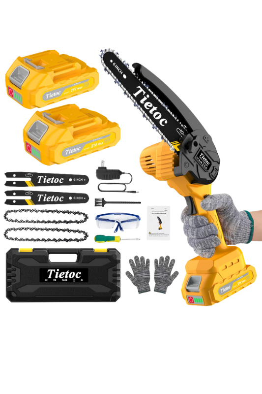 Amazon- Mini Chain Saw Cordless Power