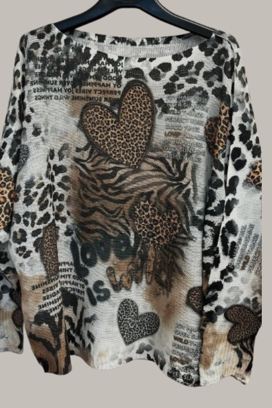 Leopard Lightweight Sweater
