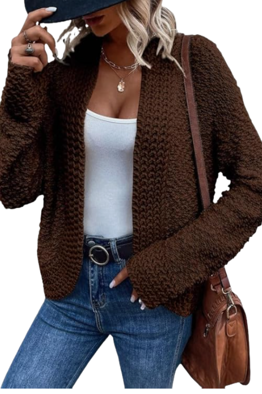 Amazon- Chunky Knit Cardigans Sweater (Several Colors)