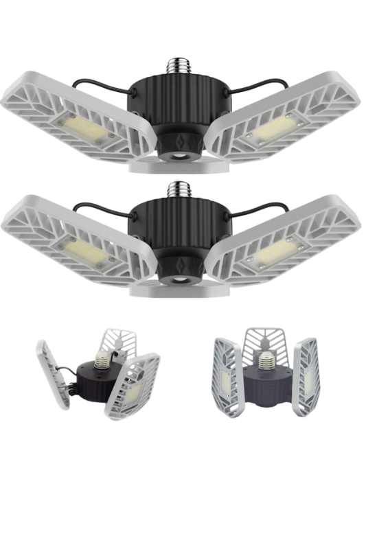 Amazon-2-Pack LED Garage Lights, 6500Lumens