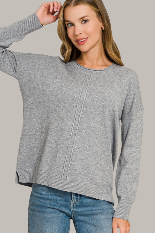 The ElleAnna Sweater (Grey)
